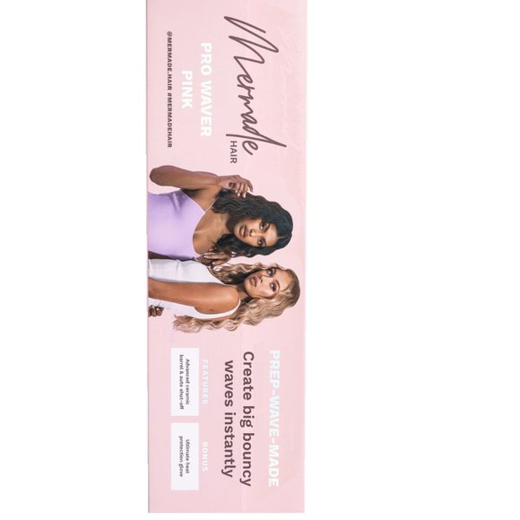 MERMADE PRO HAIR WAVER - 1.25" PINK - Picture 3 of 7